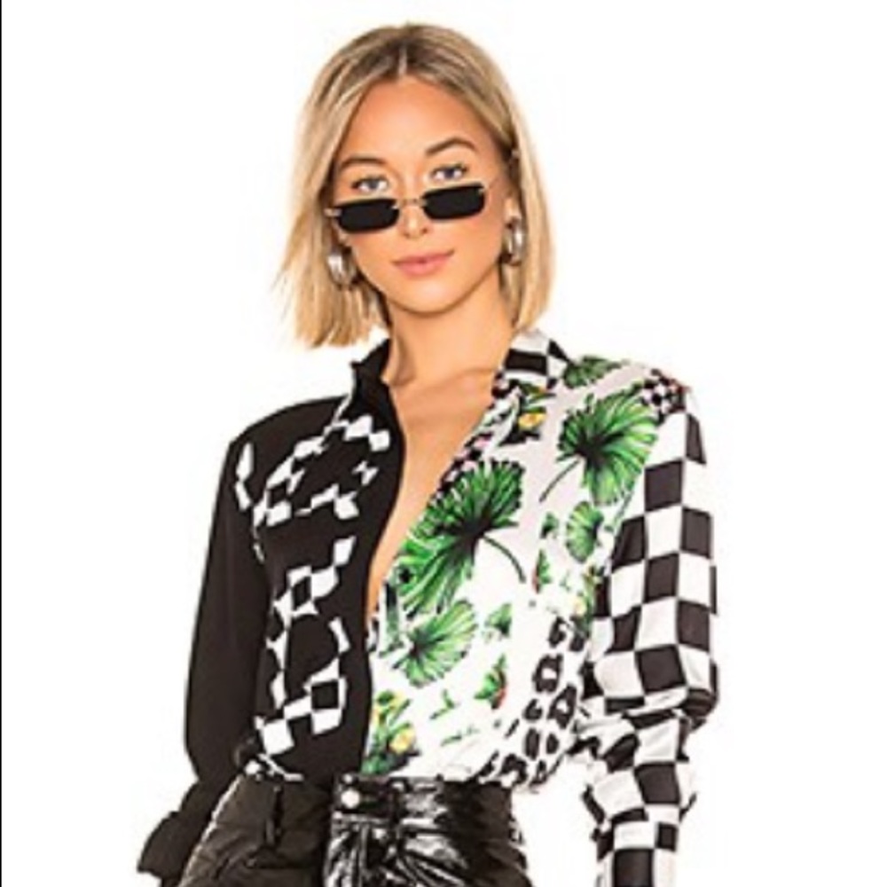 Versus by Versace Mix Print Blouse